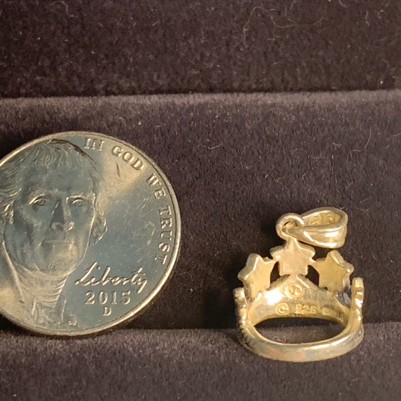 Sterling Silver Crown Char - Picture 5 of 6